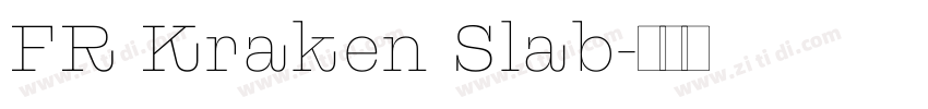 FR Kraken Slab字体转换